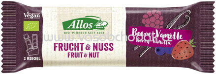 Allos Frucht & Nuss Riegel Beere-Vanille, 50g