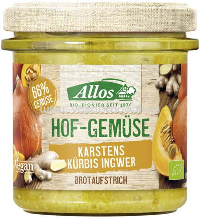 Allos Hof Gemüse Karstens Kürbis Ingwer, 135g