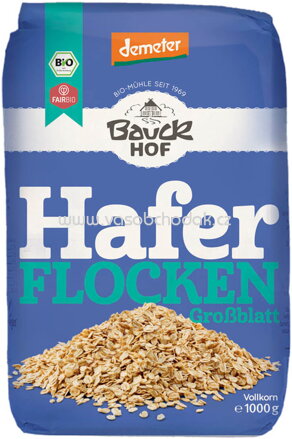 Bauckhof Hafer Flocken, Großblatt, 1kg