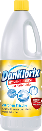 DanKlorix Hygiene-Reiniger Zitronen-Frische, 1,5 l