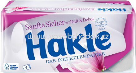 Hakle Toilettenpapier Sanft & Sicher mit Duft & Dekor, 4-lagig, 20 Rollen