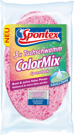 Spontex Tuchschwamm Color Mix, 3 St