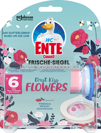 WC-Ente Frische-Siegel First Kiss Flowers, 1 St