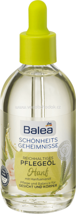 Balea Pflegeöl Hanf für Gesicht & Körper, 100 ml