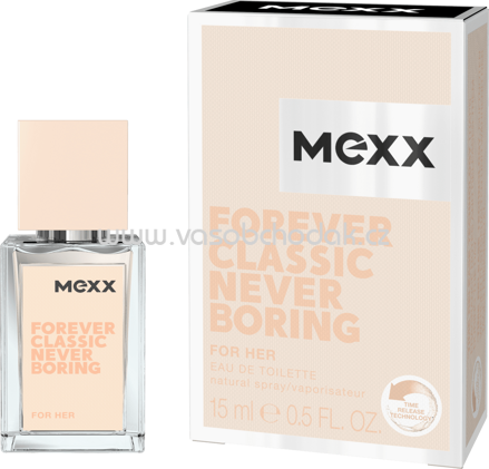 Mexx Eau de Toilette Forever Classic Never Boring Woman, 15 ml
