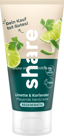 Share Handcreme Limette & Koriander, 75 ml