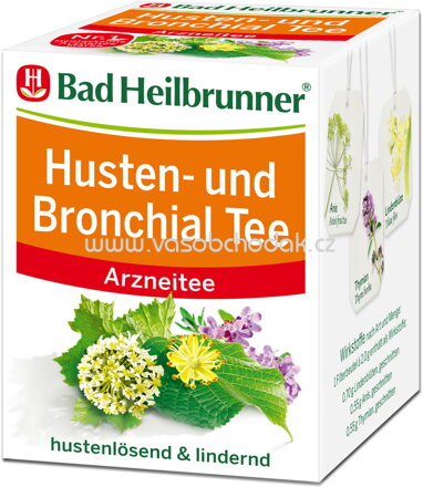 Bad Heilbrunner Husten und Bronchial Tee, 8 Beutel
