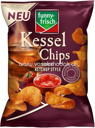 Funny-frisch Kessel Chips Country Ketchup Style, 120g