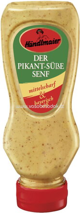 Händlmaier Der Pikant Süße Senf - mittelscharf & bayerisch süß, Squeeze, 225 ml