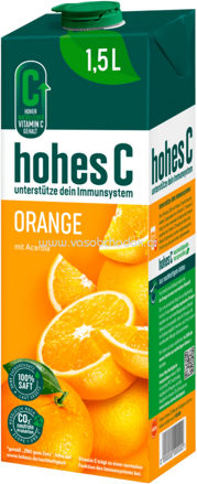 Hohes C Orange ohne Fruchtfleisch 100% Saft, 1,5l