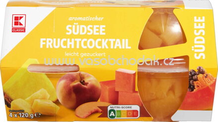 K-Classic Südsee Fruchtcocktail Tropical, leicht gezuckert, 4x120g
