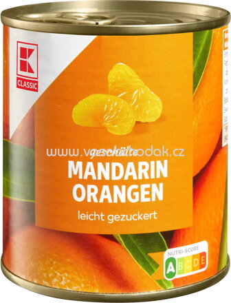 K-Classic Mandarin Orangen, leicht gezuckert, 312g