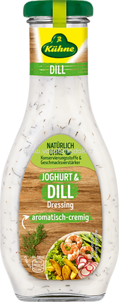 Kühne Joghurt & Dill Dressing, aromatisch-cremig, 250 ml