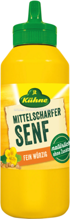 Kühne Senf Mittelscharf Fein Würzig, 250 ml