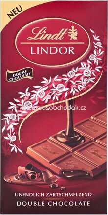 Lindt Lindor Vollmilch Double Chocolate Tafel, 100g