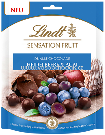Lindt Sensation Fruit Heidelbeere & Acai, 150g