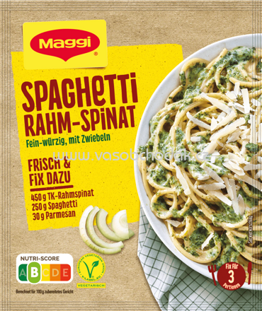 Maggi Fix Spaghetti Rahm Spinat, 1 St
