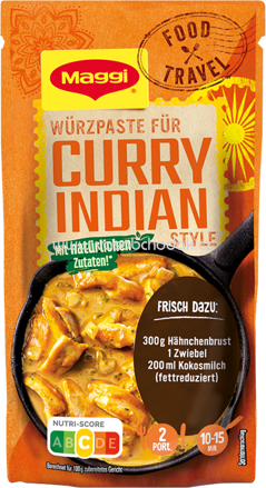 Maggi Food Travel Würzpaste für Curry Indian Style, 1 ks