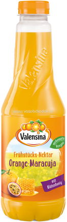 Valensina Frühstücks-Nektar Orange-Maracuja, 1l