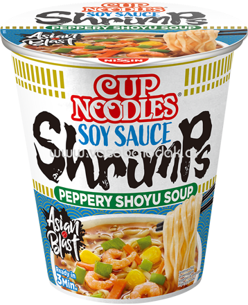 Nissin Cup Noodles Soy Sauce Shrimps, 1 St