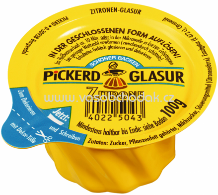 Pickerd Zitroneglasur, 100g