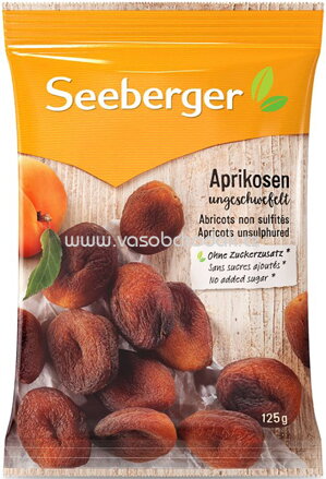 Seeberger Aprikosen, ungeschwefelt, 125g