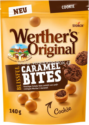 Storck Werther's Original Blissful Caramel Bites Cookie, 140g