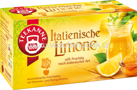 Teekanne Ländertee Italienische Limone, 20 Beutel