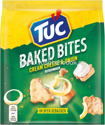 Tuc Baked Bites Cream Cheese & Onion, 110g