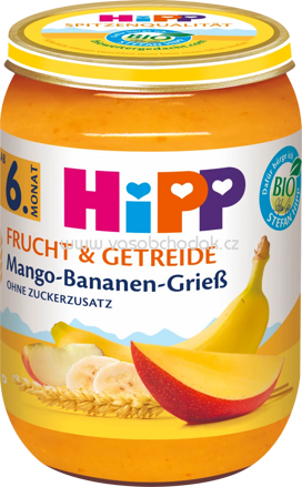 Hipp Frucht & Getreide Mango-Bananen-Grieß, ab 6. Monat, 190g