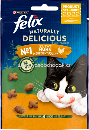 Purina Felix Naturally Delicious Huhn mit Katzenminze, 180g