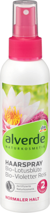 Alverde NATURKOSMETIK Haarspray Bio-Lotusblüte, Bio-Violetter Reis, 150 ml