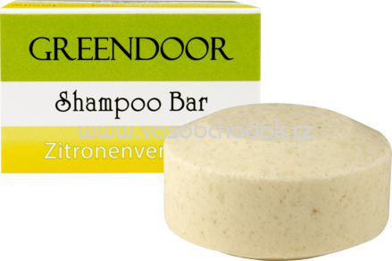 Greendoor Festes Shampoo Zitronenverbene, 75g
