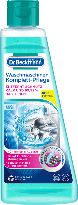 Dr.Beckmann Waschmaschinenreiniger Komplett-Pflege, 250 ml
