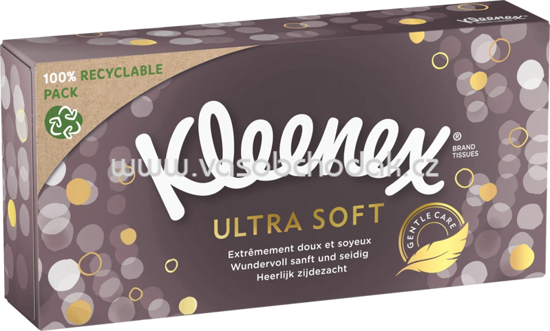 Kleenex Taschentücher Box Ultra Soft, 64 St