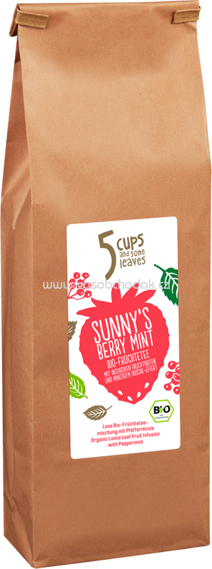 5 CUPS Sunny's Berry Mint Bio Früchtetee, 200g