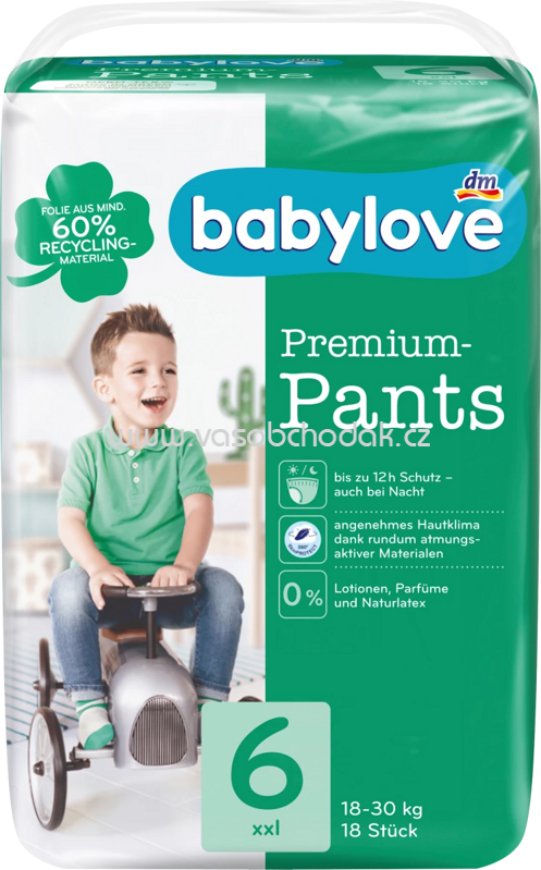 Babylove Baby Pants Premium Gr. 6 XXL, 18-30 kg, 18 St