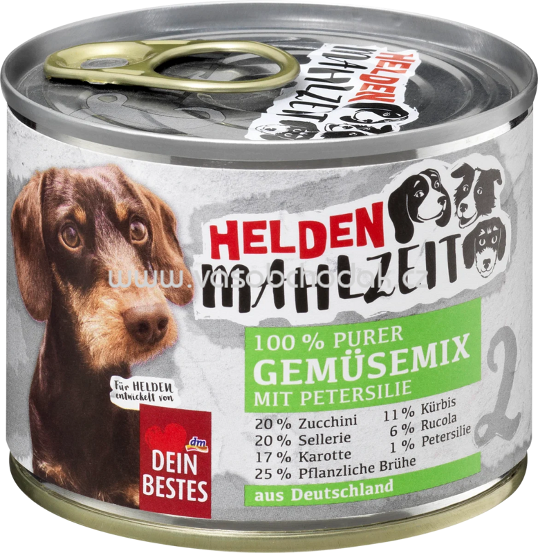 Dein Bestes Nassfutter Hund Helden Mahlzeit Gemüsemix mit Petersilie, 175g