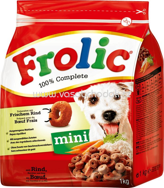 Frolic 100% Complete Mini mit Rind, Karotten und Reis, 1 kg