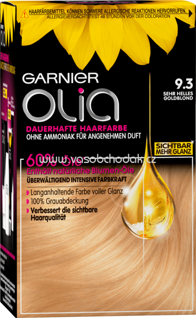 GARNIER Olia zlatá blond 1 světlá vlasy barva ks Německa velmi - z 9.3, na