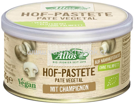 Allos Hof Pastete mit Champignon, 125g