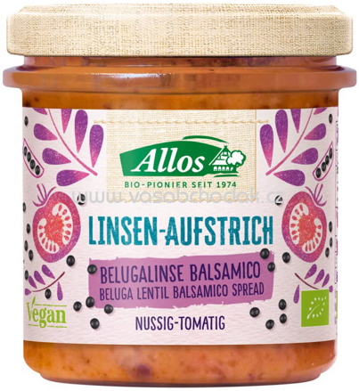 Allos Linsen Aufstrich Belugalinse Balsamico, 140g