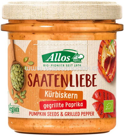 Allos Saatenliebe Kürbiskern gegrillte Paprika, 135g