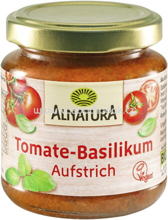 Alnatura Tomate Basilikum Aufstrich, 110g