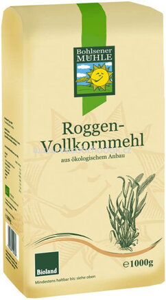 Bohlsener Mühle Roggenvollkornmehl, 1kg