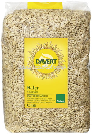 Davert Hafer, entspelzt, 1 kg