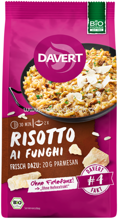 Davert Risotto ai Funghi, 170g