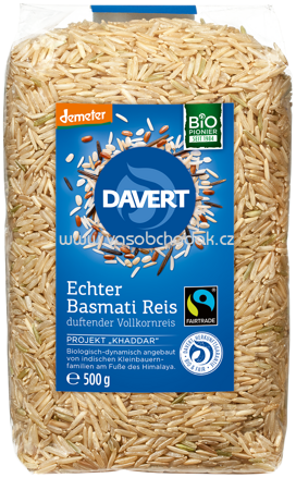 Davert Echter Basmati Reis, duftender Vollkornreis, 500g