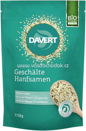 Davert Geschälte Hanfsamen, 150g