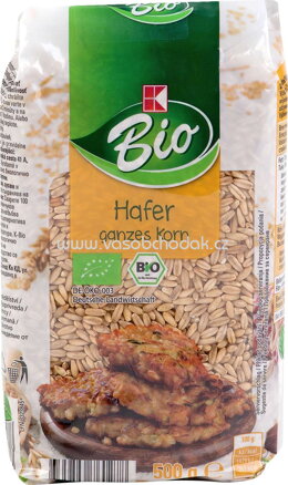 K-Bio Hafer ganzes Korn, 500g